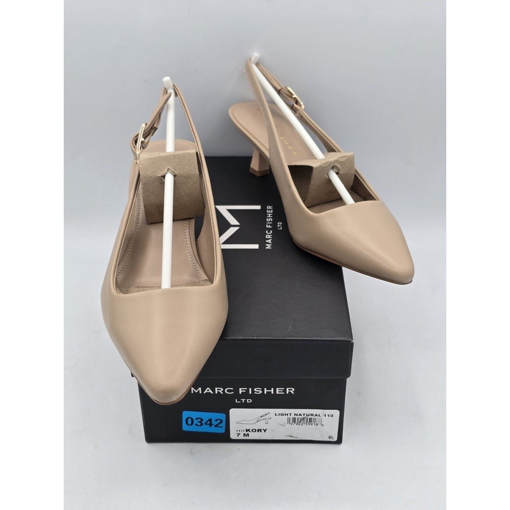 Marc Fisher LTD Women's Kory Pumps‎ Shoes Light Natural Leather- Sz 7 M